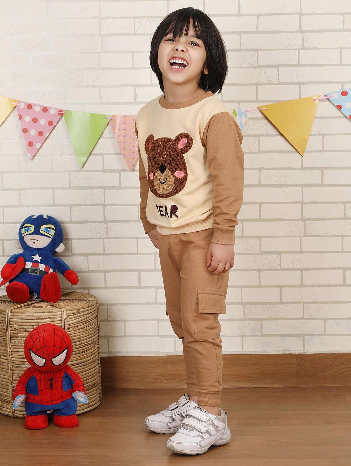 boys printed long sleeve full lenght set