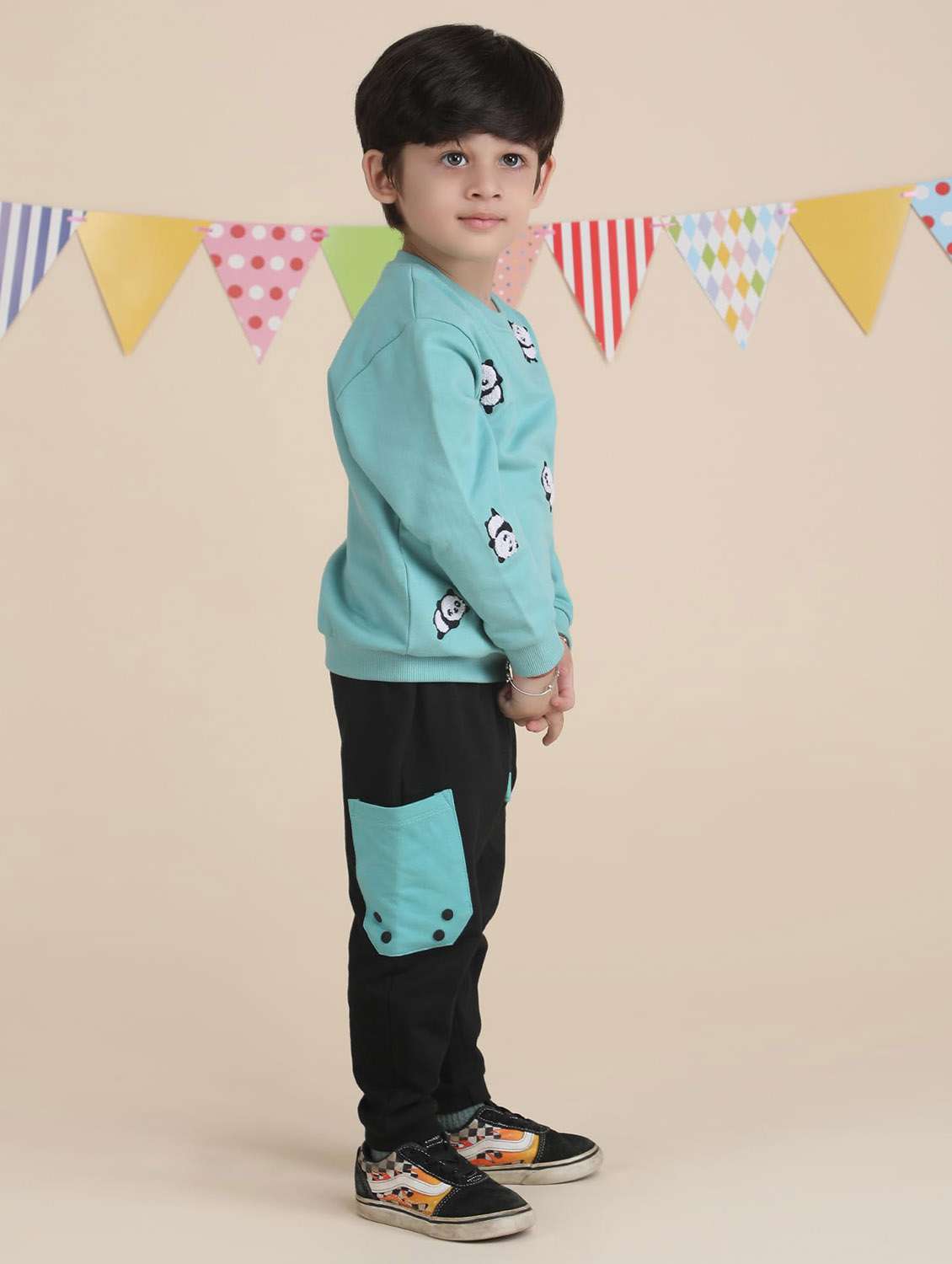 boys printed long sleeve full length  set - 22092289 -  Standard Image - 4