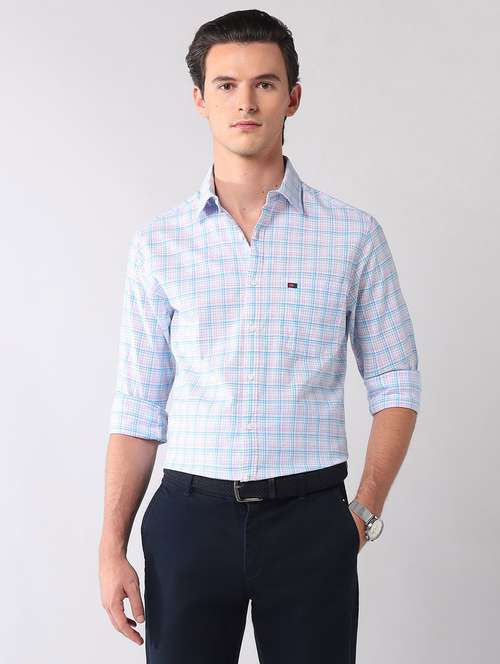 men striped long sleeve regular fit casual shirt - 22092486 - Standard Image - 0