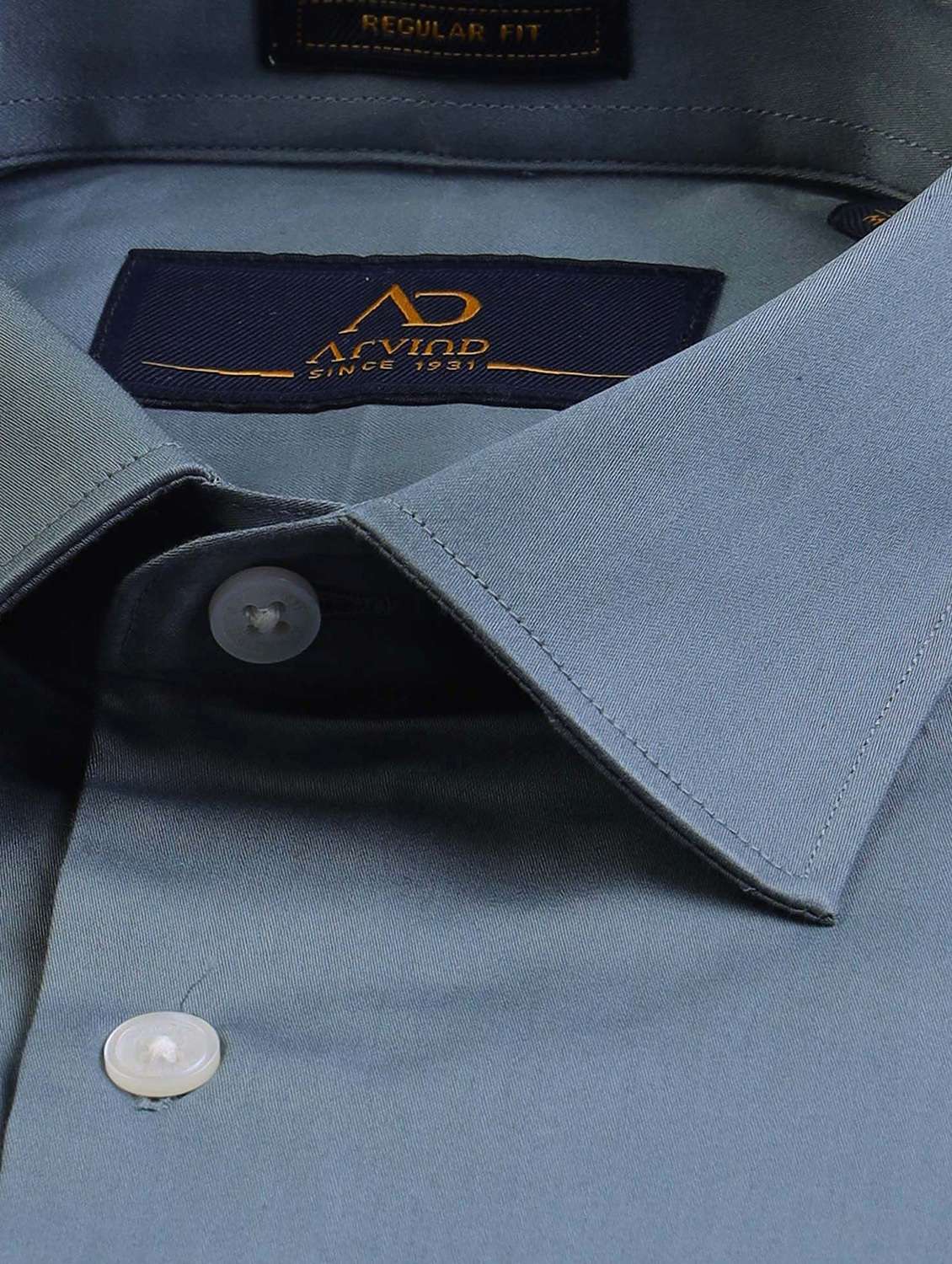men solid long sleeve regular fit formal shirt - 22092507 - Standard Image - 4