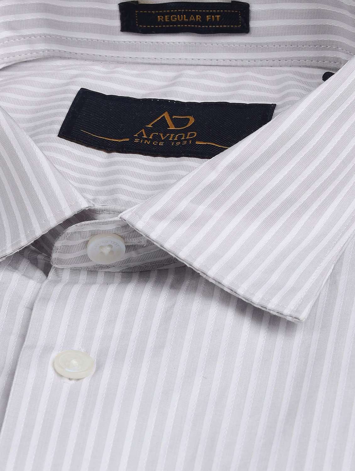 men striped long sleeve regular fit formal shirt - 22092514 - Standard Image - 4