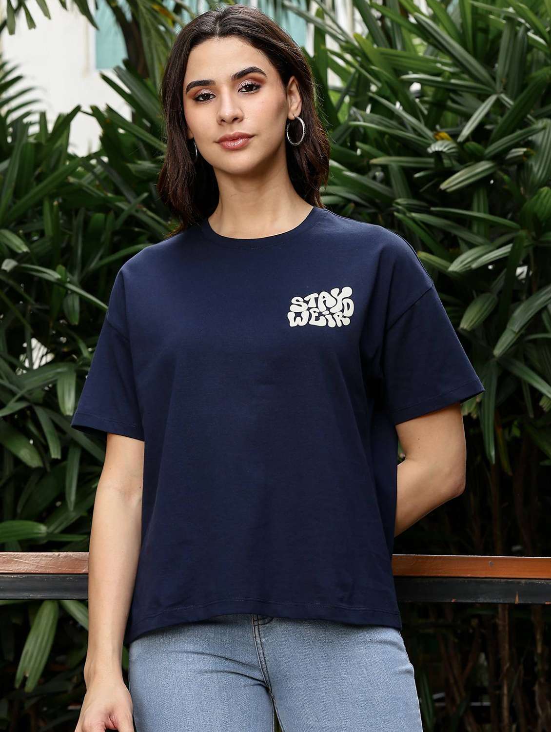 women printed short sleeve regular fit t-shirt - 22092578 - Standard Image - 1