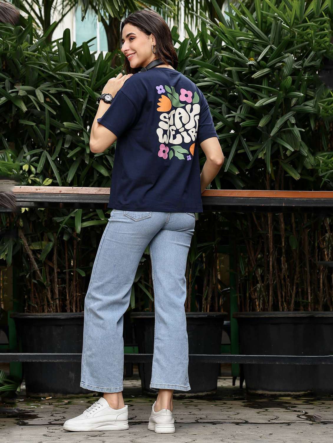 women printed short sleeve regular fit t-shirt - 22092578 - Standard Image - 4