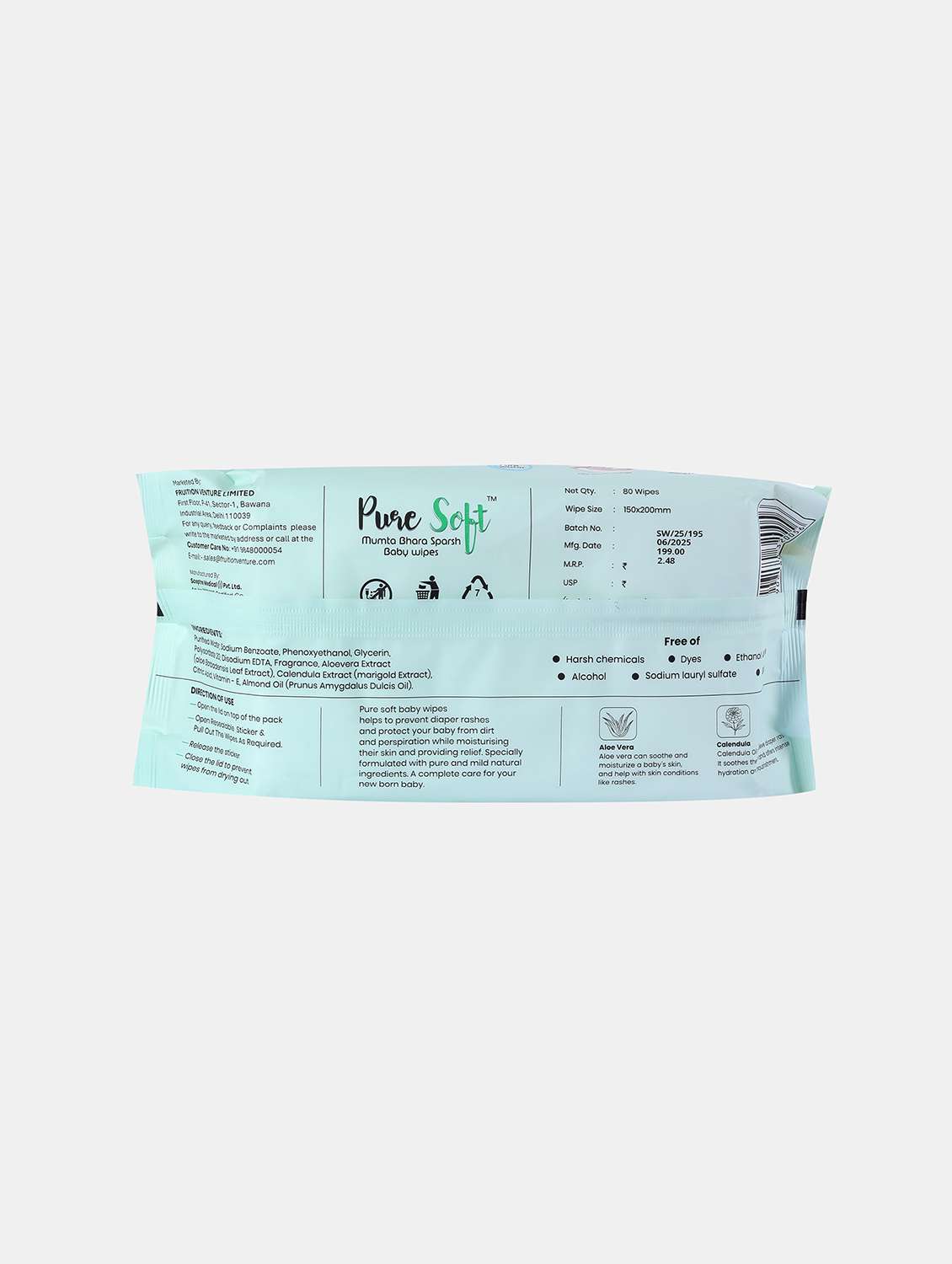 puresoft baby wipes 80's - 22092591 -  Standard Image - 1
