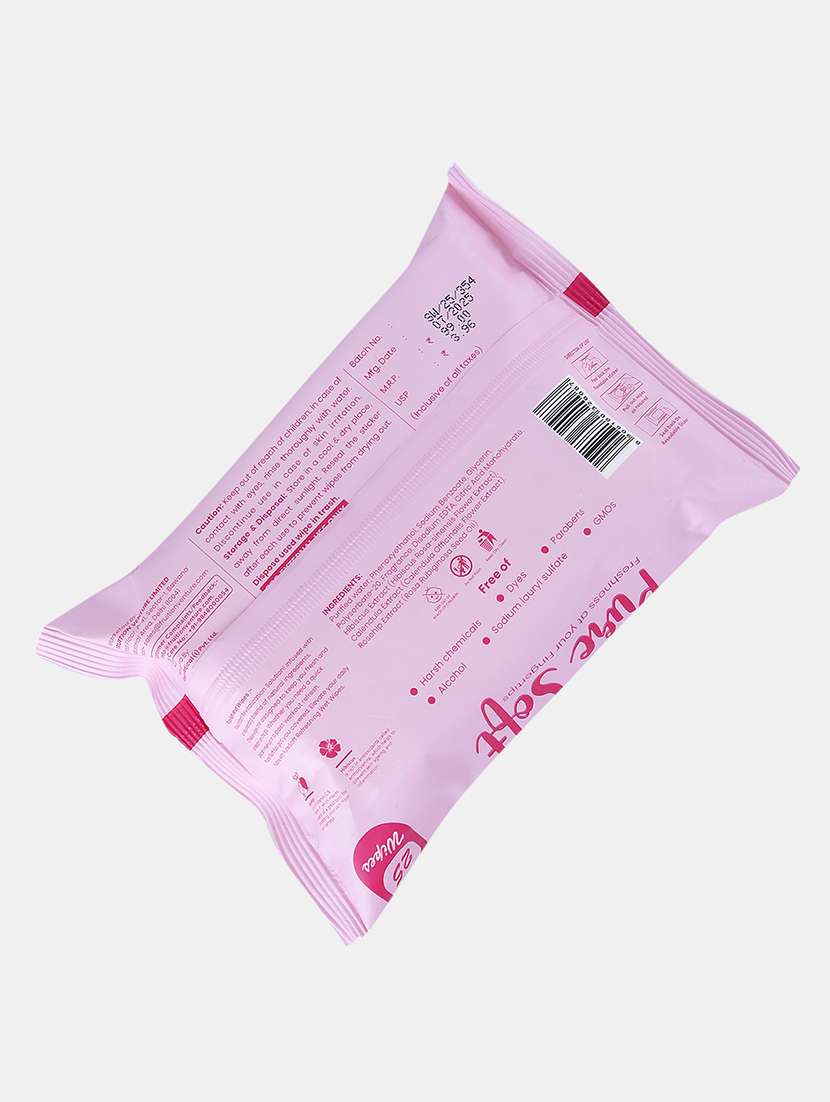 puresoft refreshing wipes rose mist 25's - 22092597 - Standard Image - 1