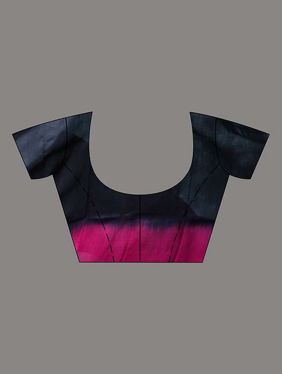 women ombre printed saree with blouse - 22092647 - Standard Image - 6