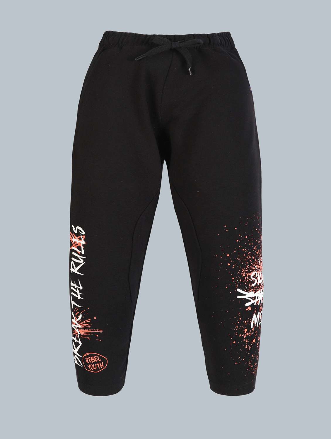 boys solid mid rise relaxed fit jogger - 22092680 -  Standard Image - 1