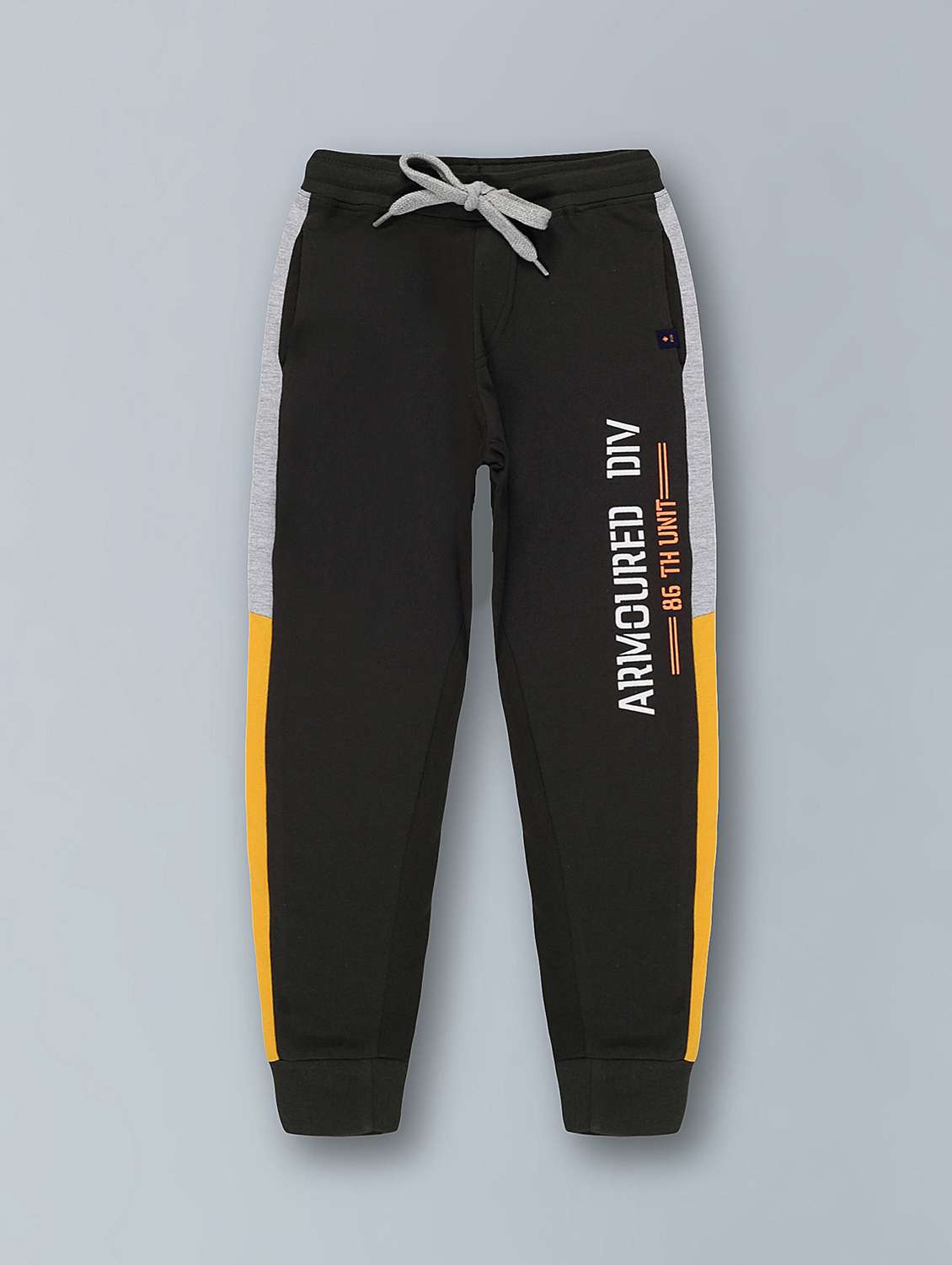 boys solid mid rise relaxed fit jogger - 22092681 -  Standard Image - 1