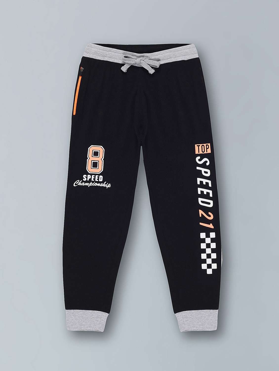 boys printed mid rise relaxed fit jogger - 22092689 -  Standard Image - 1