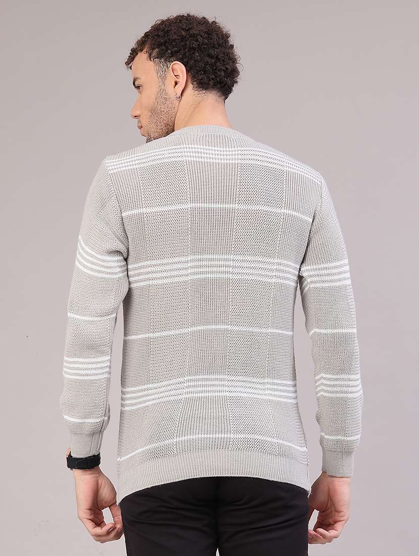 men striped long sleeve regular fit pullover  - 22092728 -  Standard Image - 4