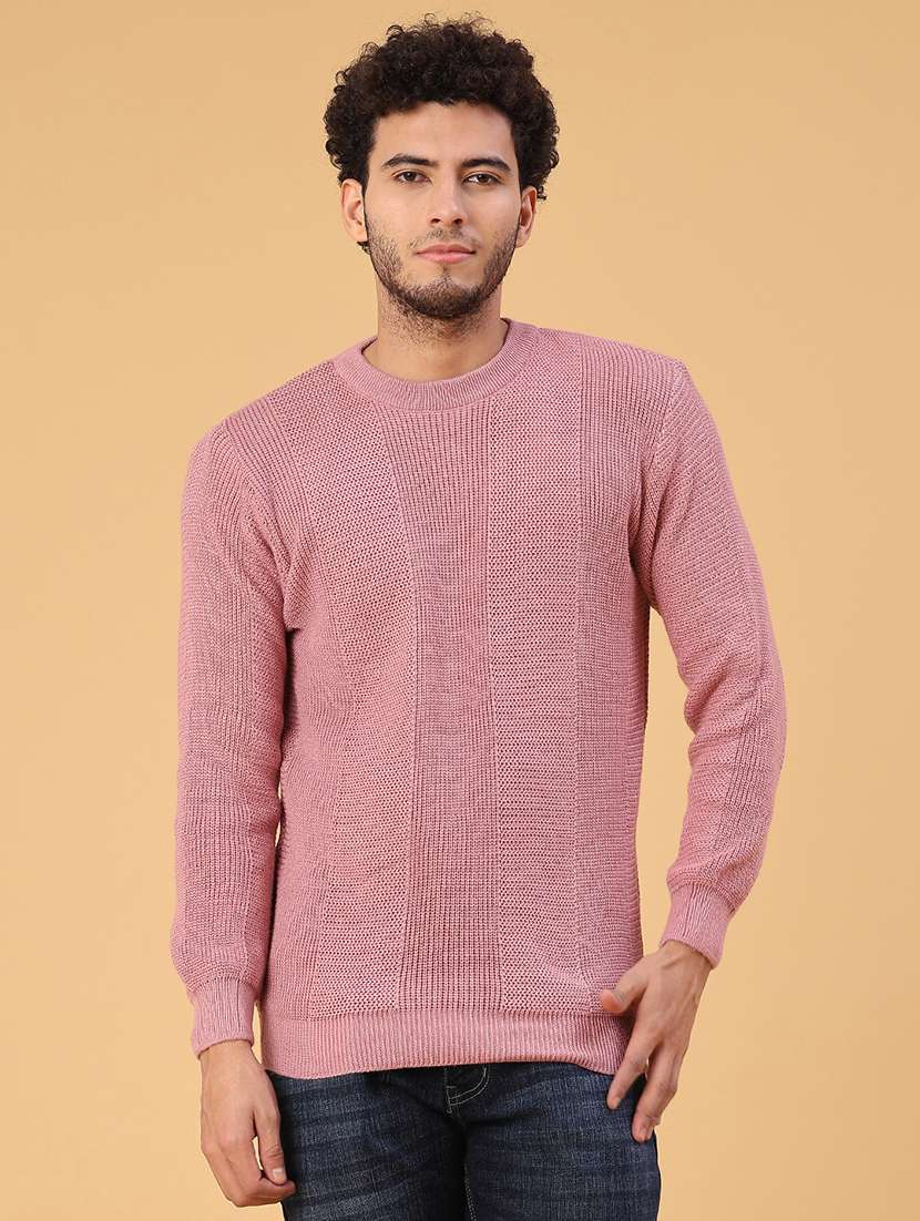 men self design long sleeve regular fit pullover  - 22092733 -  Standard Image - 1