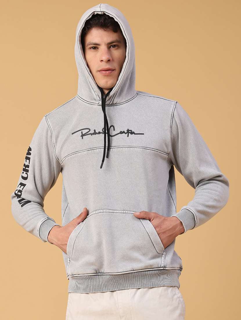 men chest print long sleeve regular fit sweatshirt - 22092750 -  Standard Image - 1