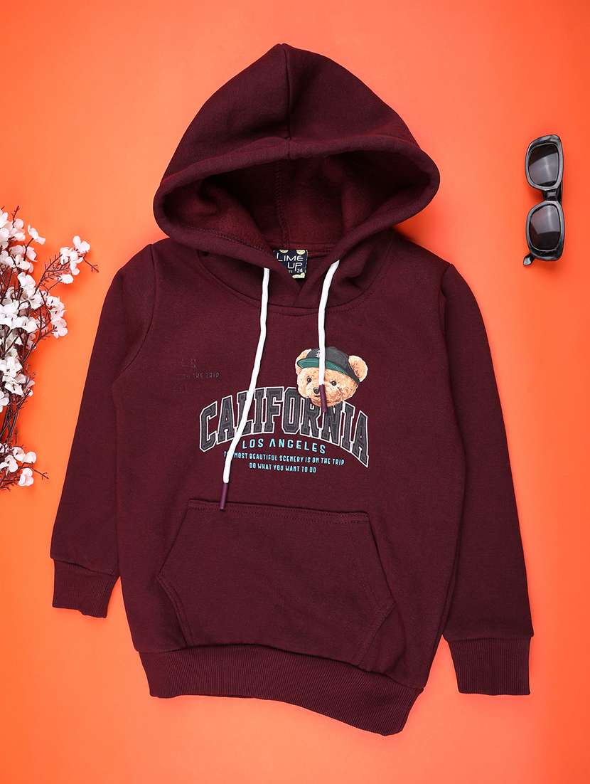 boys front & back print long sleeve sweatshirt