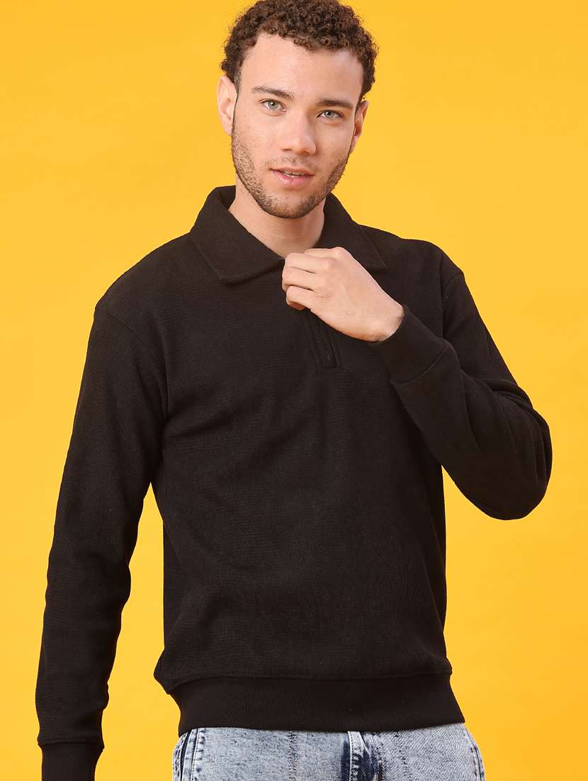 men self design long sleeve regular fit sweatshirt - 22092796 -  Standard Image - 1