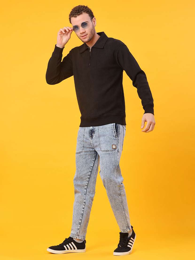 men self design long sleeve regular fit sweatshirt - 22092796 -  Standard Image - 4