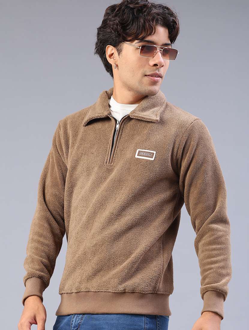 men self design long sleeve regular fit sweatshirt - 22092823 -  Standard Image - 1