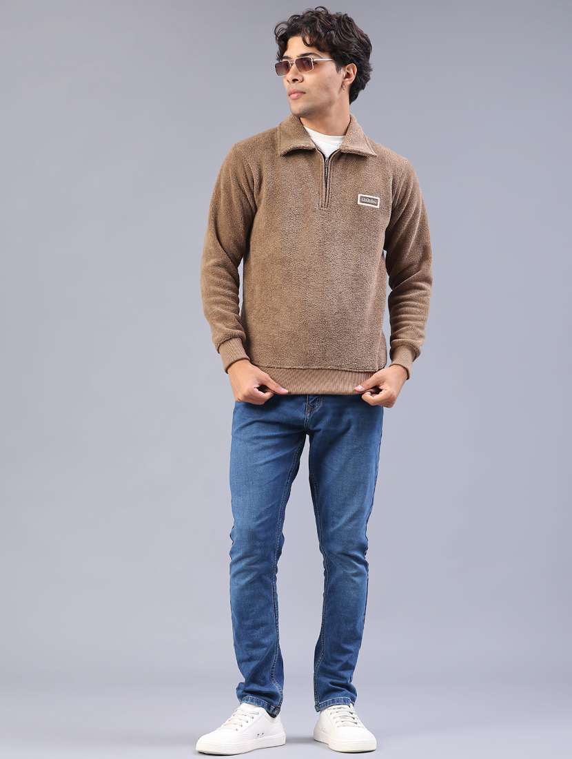 men self design long sleeve regular fit sweatshirt - 22092823 -  Standard Image - 4