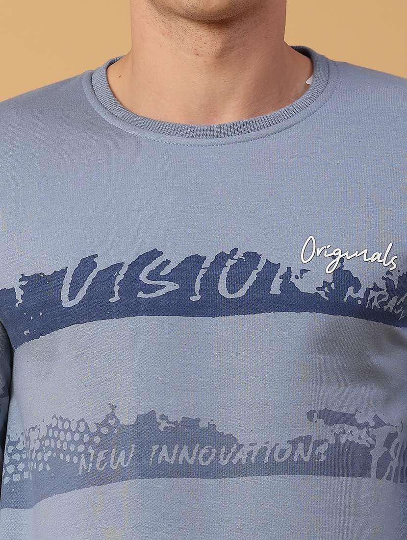 men printed long sleeve regular fit sweatshirt - 22092875 -  Standard Image - 4