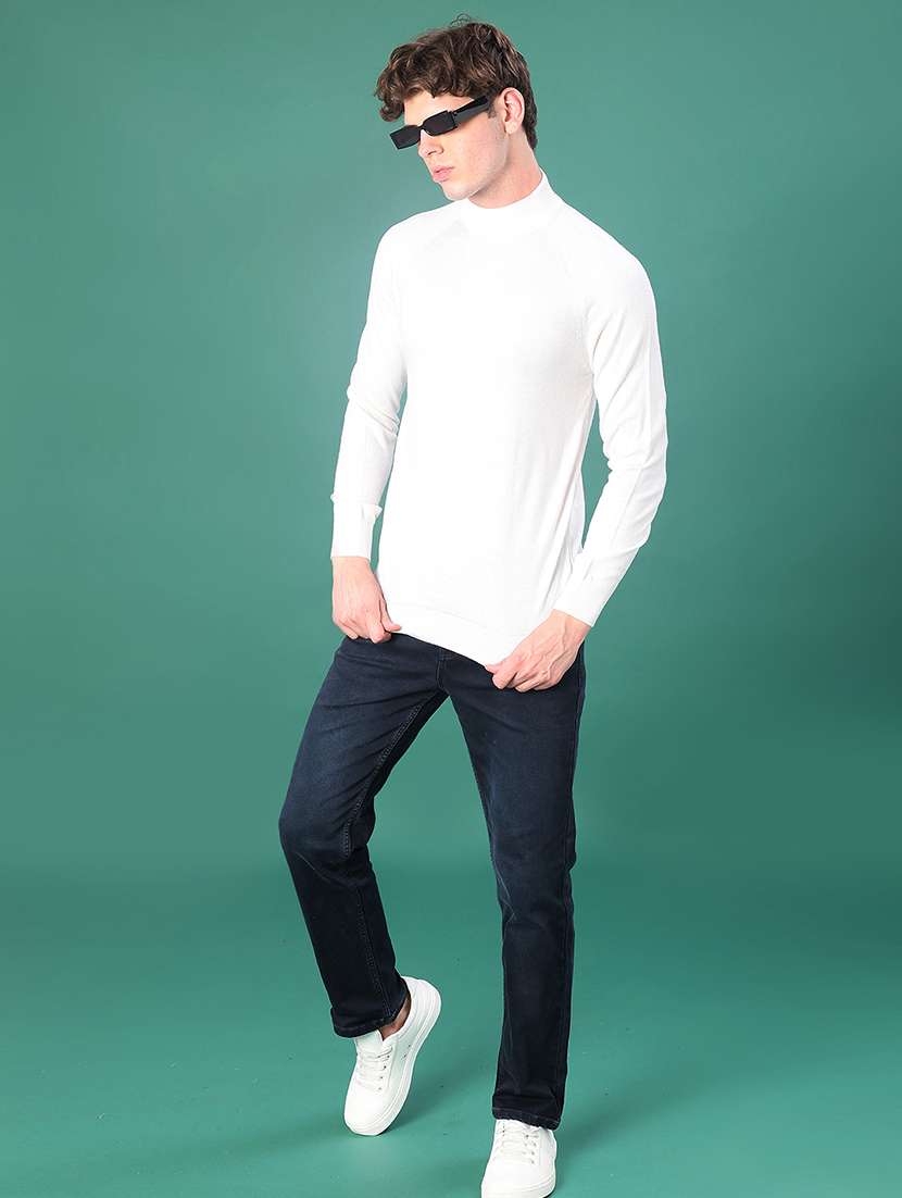 men solid long sleeve regular fit pullover - 22092971 -  Standard Image - 4