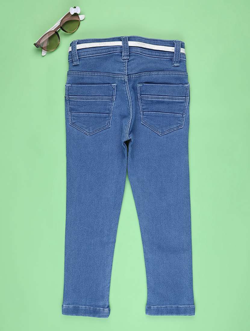 girls plain mid rise jeans  - 22092995 -  Standard Image - 1
