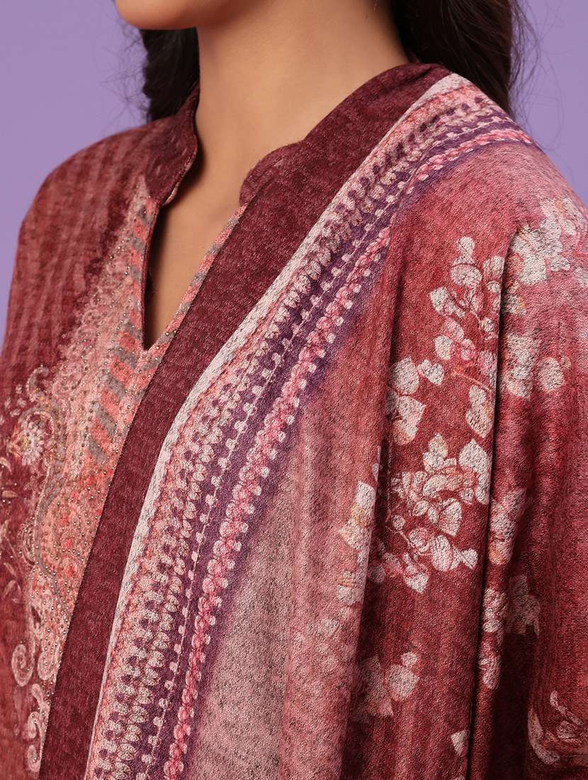 women self design long sleeve kurta pant with dupatta set - 22093060 -  Standard Image - 4