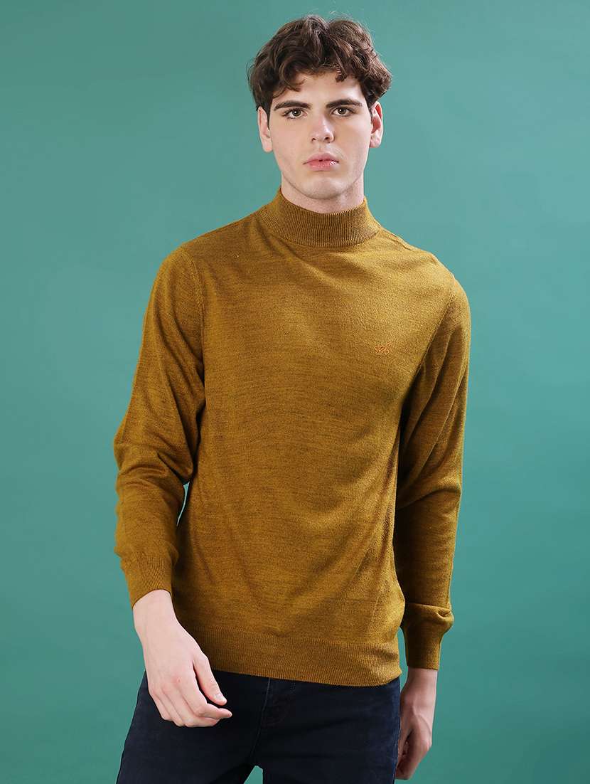 men solid long sleeve regular fit pullover - 22093066 -  Standard Image - 1