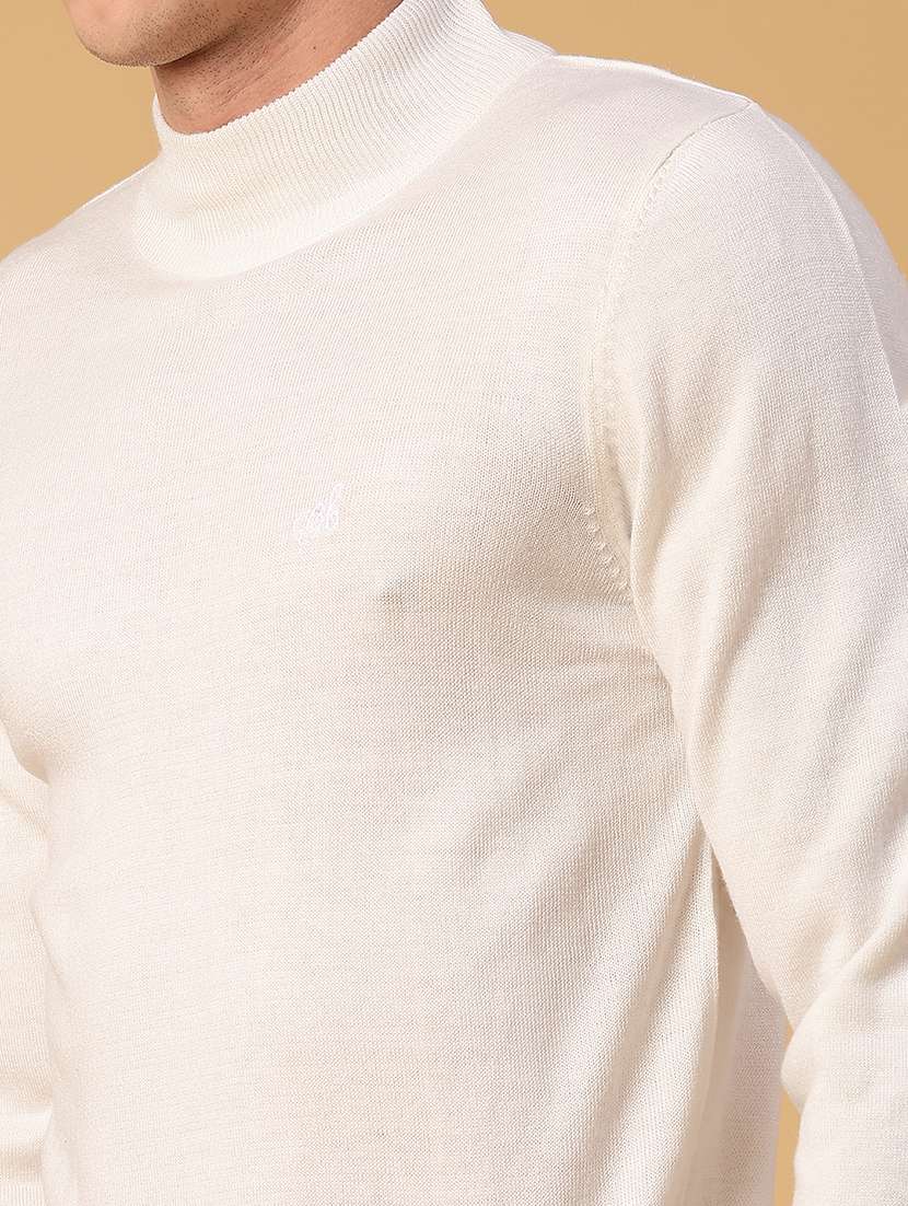 men solid long sleeve regualr fit pullover - 22093069 -  Standard Image - 4