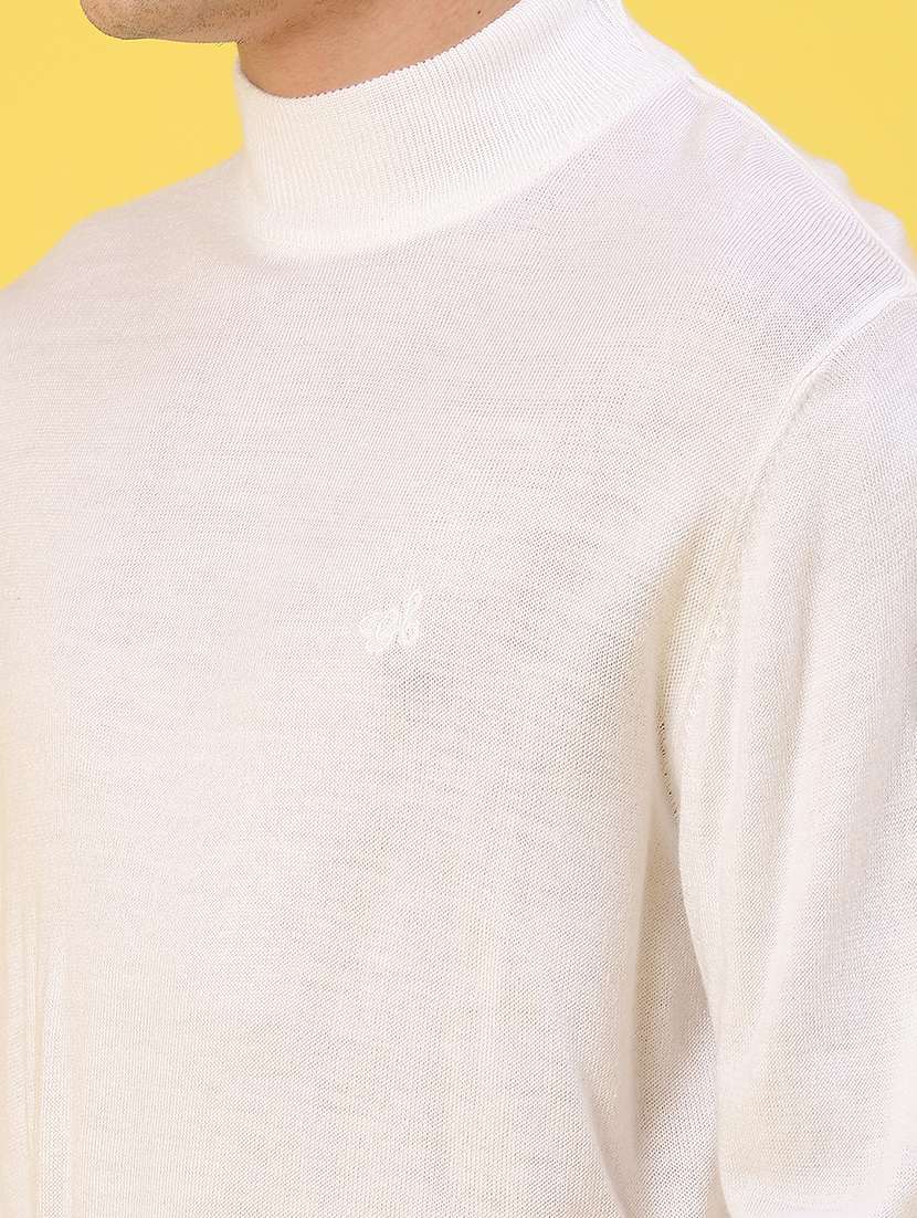 men solid long sleeve high neck pullover - 22093070 -  Standard Image - 4