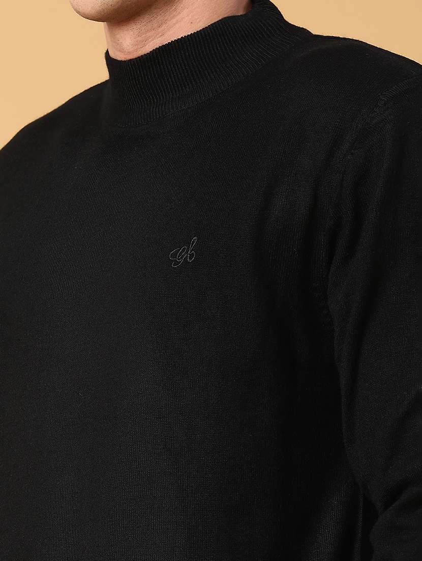 men solid long sleeve regualr fit pullover - 22093079 -  Standard Image - 4