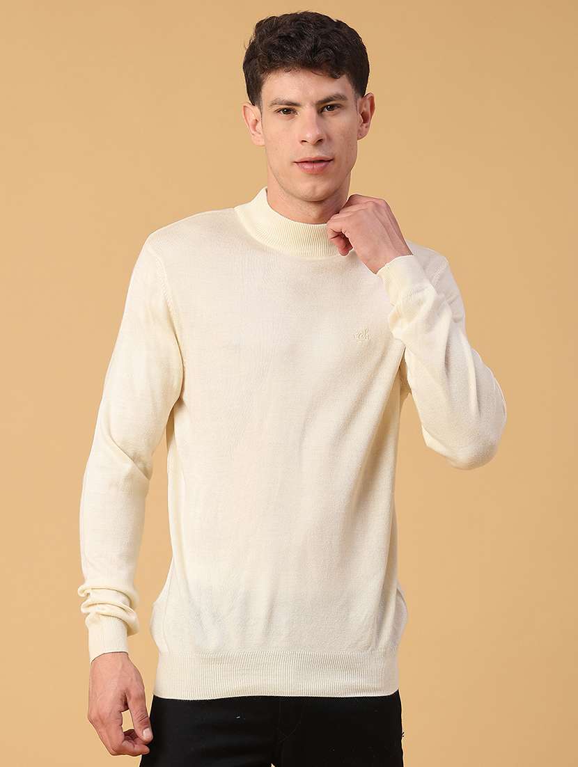 men solid long sleeve regualr fit pullover - 22093080 -  Standard Image - 1