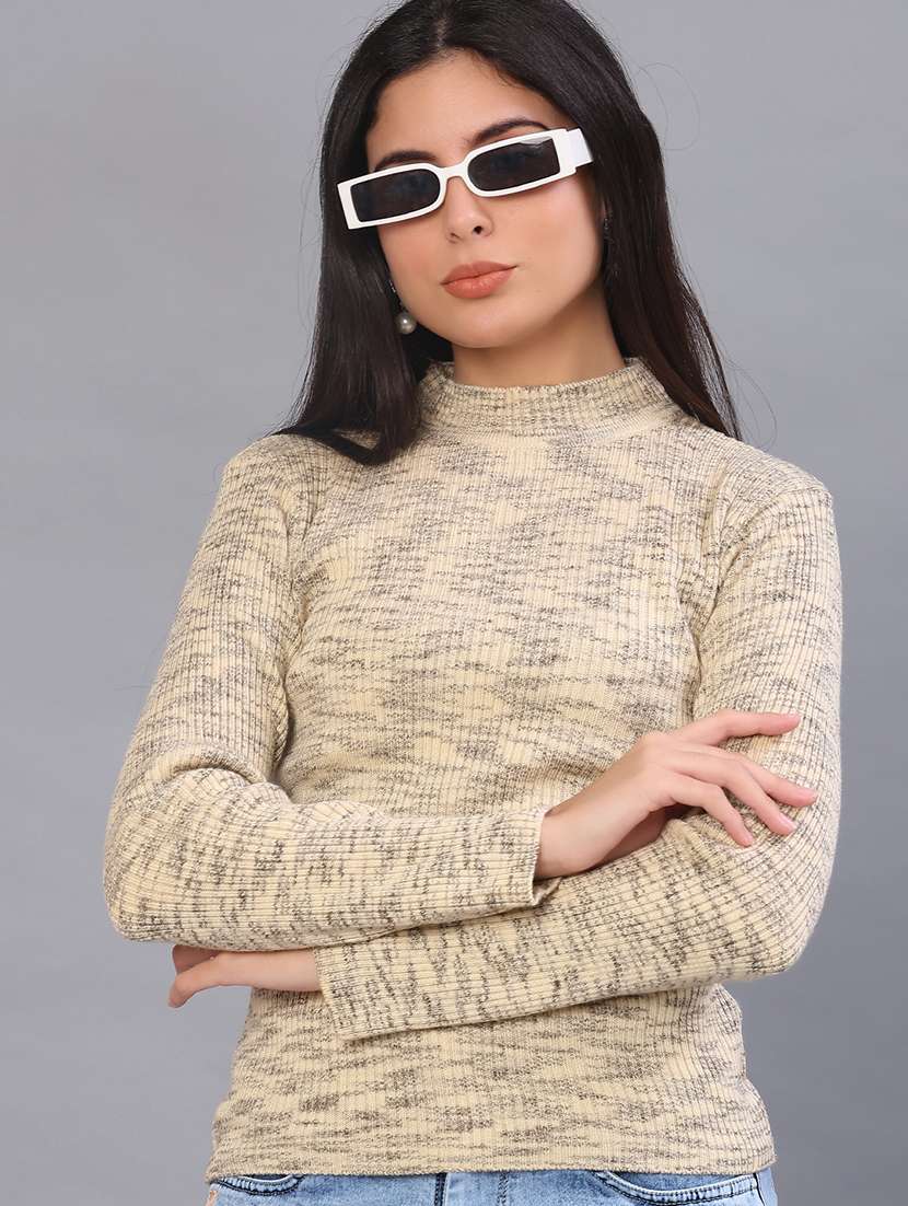 women self design long sleeve pullover