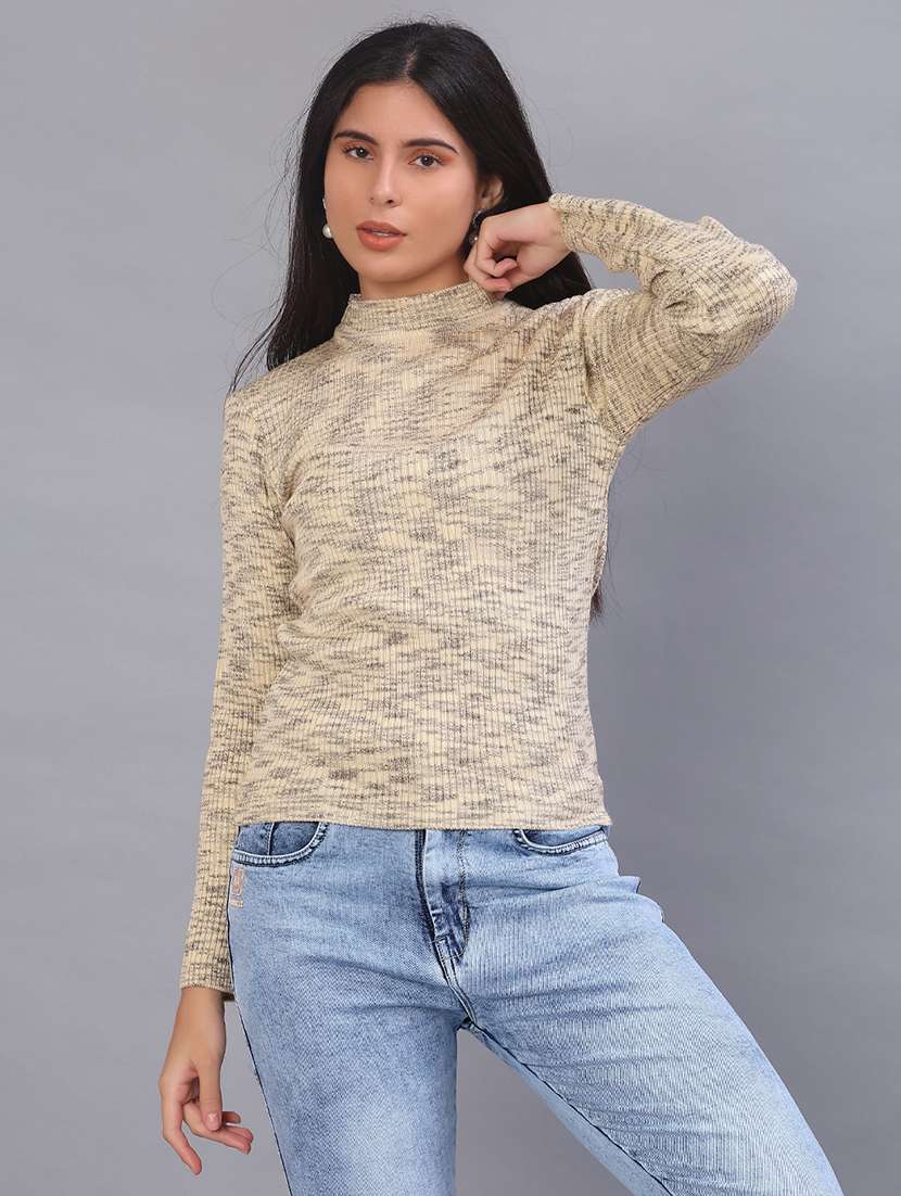 women self design long sleeve pullover - 22093105 -  Standard Image - 1