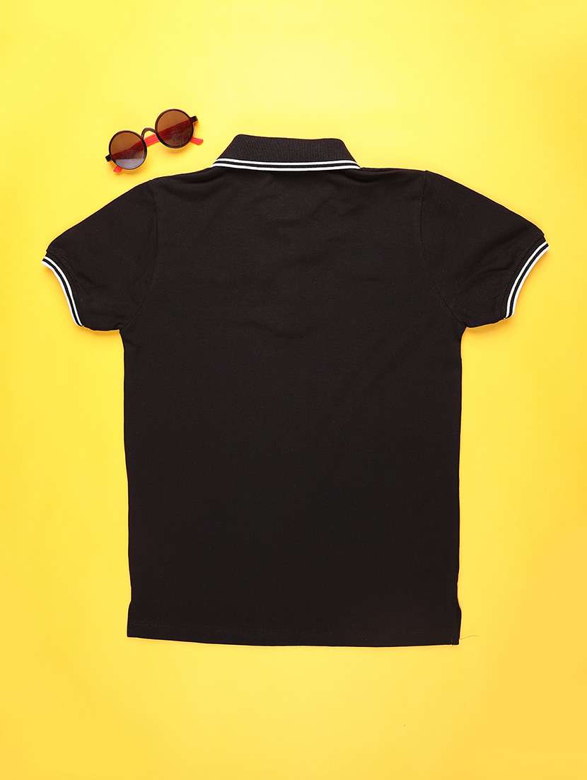 boys solid short sleeve polo t-shirt - 22093132 -  Standard Image - 1