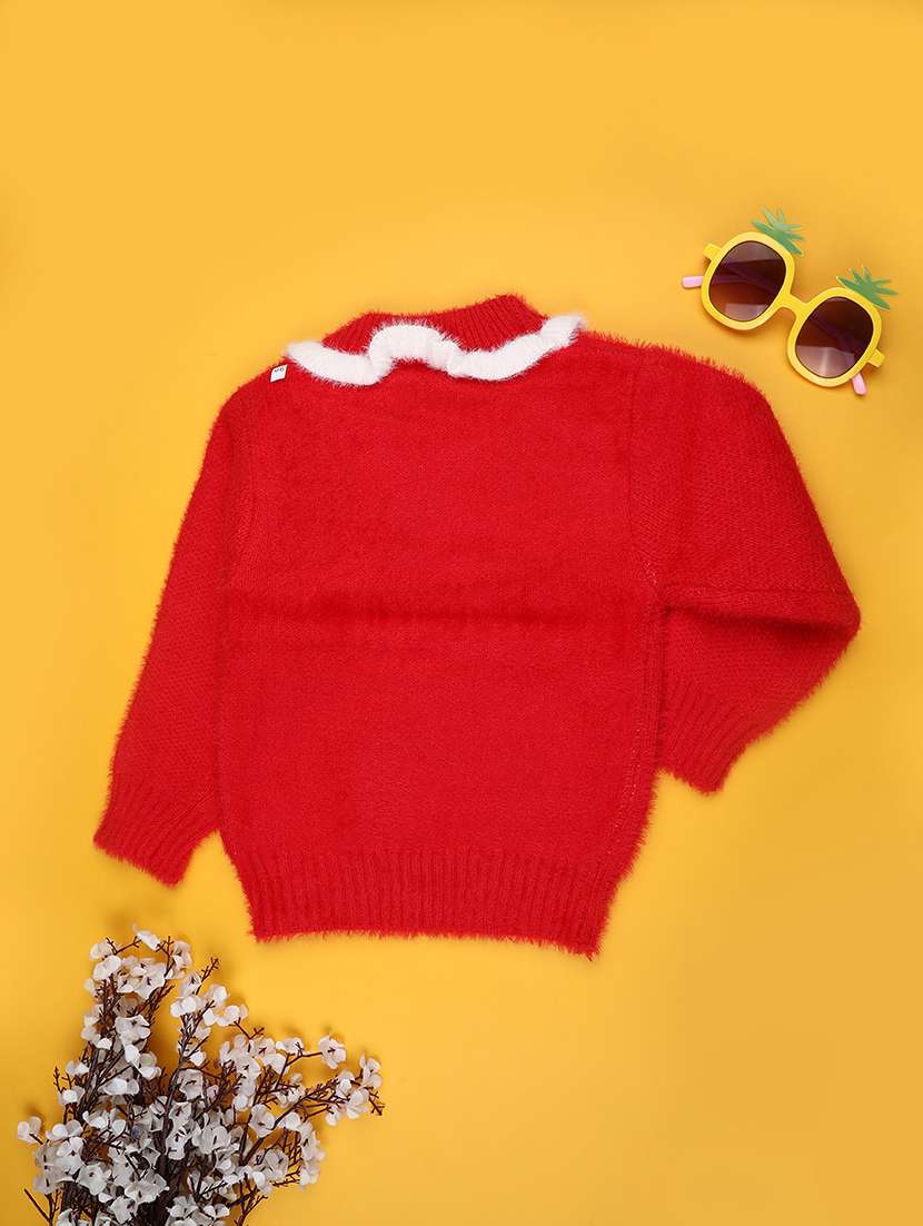 girls self designed long sleeve sweater - 22093161 -  Standard Image - 1