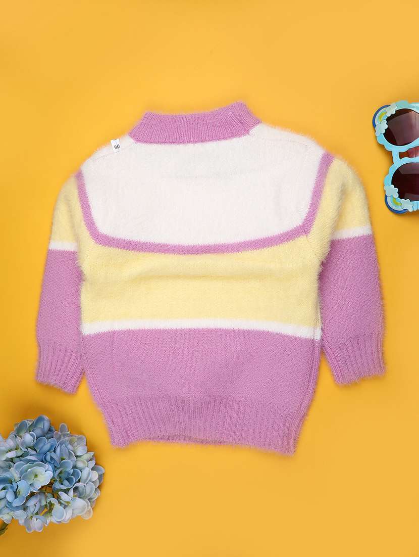 girls self designed long sleeve sweater - 22093164 -  Standard Image - 1