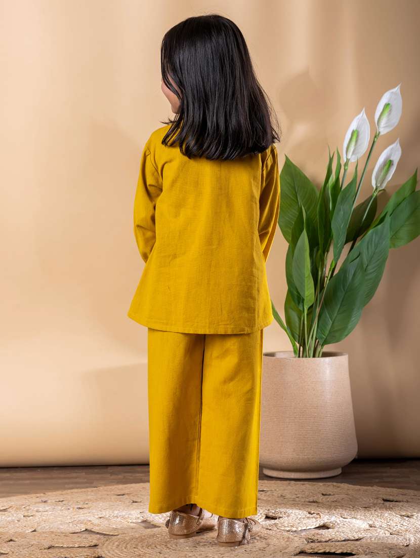 girls self designed shirt and trouser co-ord set - 22093309 - Standard Image - 4