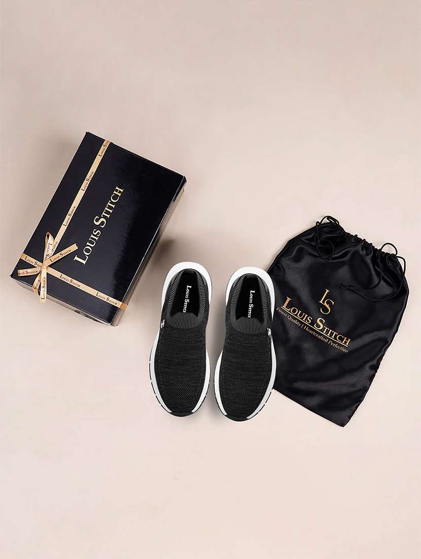 men black slip on sport shoe - 22093310 -  Standard Image - 4