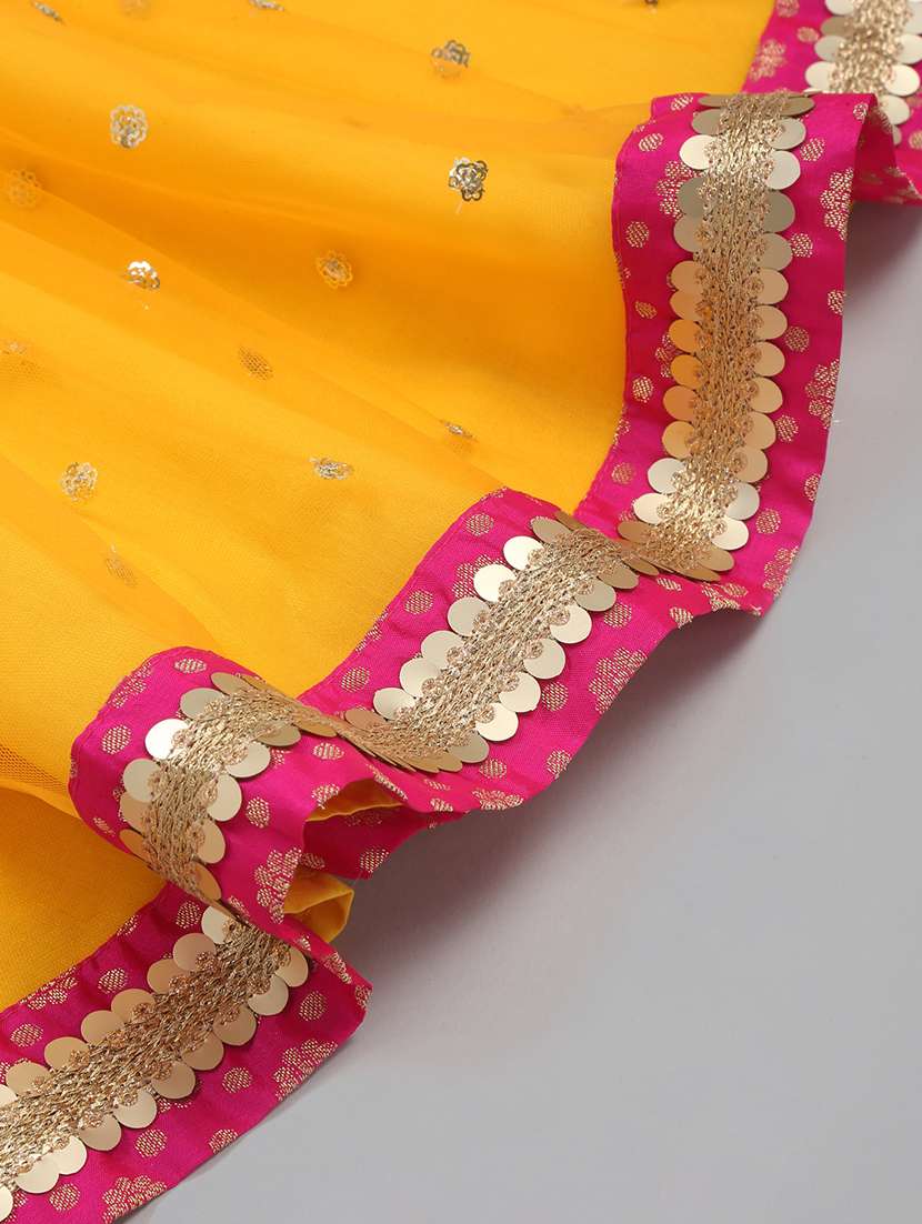 girls embellished lehenga choli with dupatta set - 22093371 - Standard Image - 9