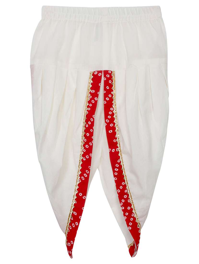 girls bandhani print kurta and dhoti set  - 22093386 -  Standard Image - 6