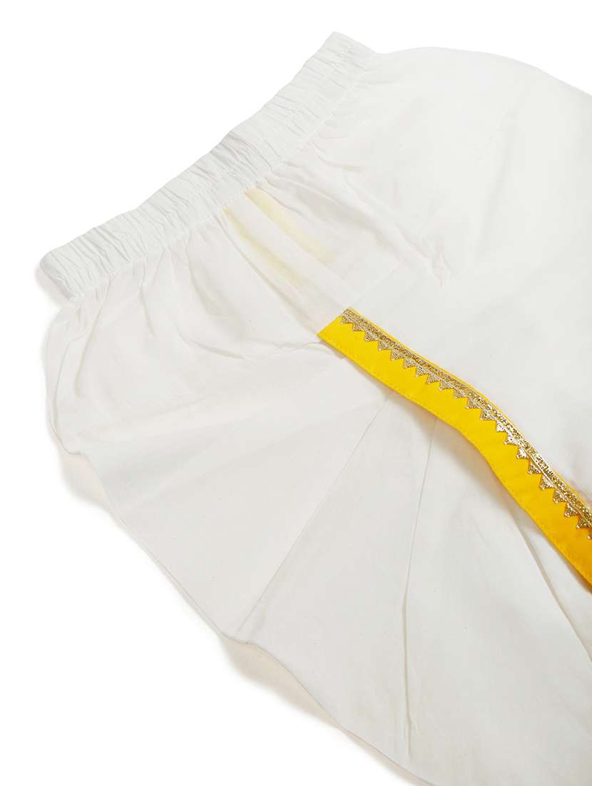 boys solid long sleeve kurta and dhoti set - 22093394 - Standard Image - 6