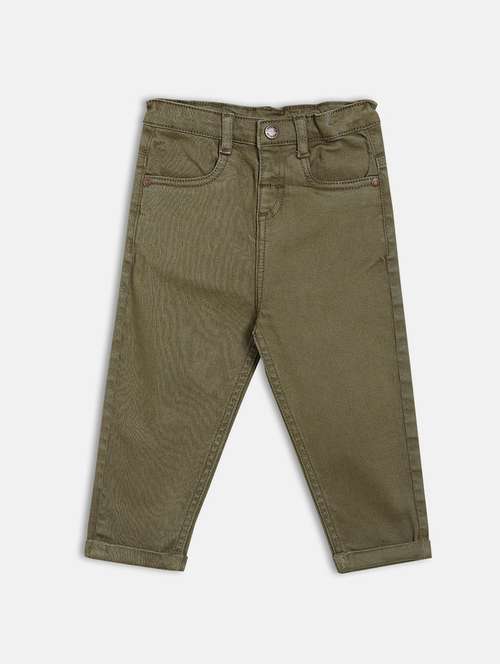 boys solid mid rise slim fit jean