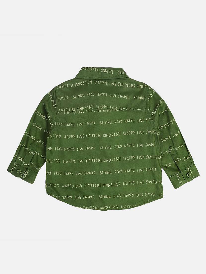 boys printed long sleeve collared shirt - 22093491 -  Standard Image - 1