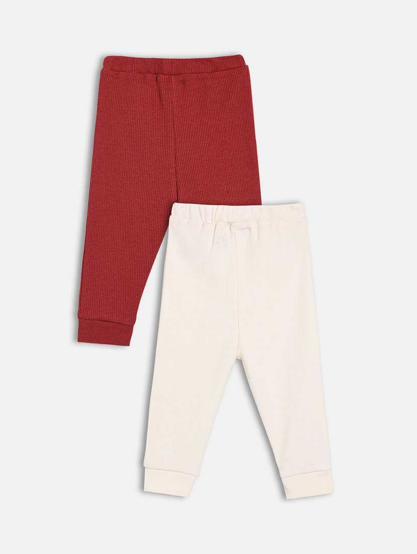 boys pack of 2 solid mid rise relaxed fit jogger - 22093618 -  Standard Image - 1