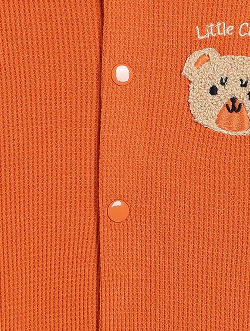 boys solid henley neck long sleeve jacket - 22093622 -  Standard Image - 4