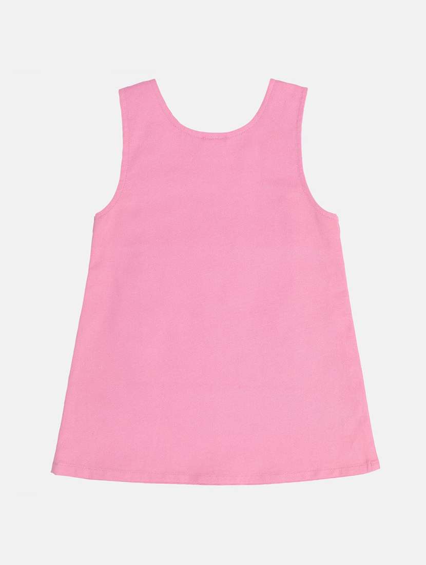 girls printed long sleeve dungree dress with t-shirt - 22093679 -  Standard Image - 4