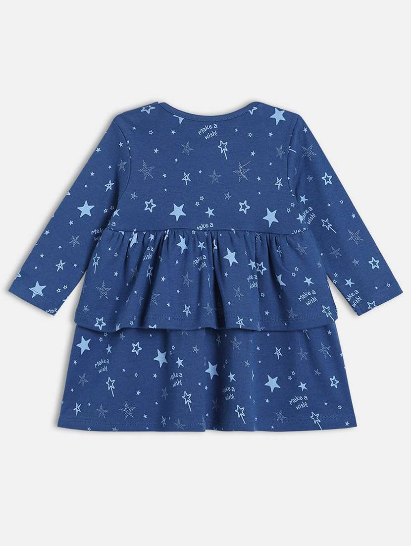 girls pack of 2 printed long sleeve a-line dress - 22093698 -  Standard Image - 4