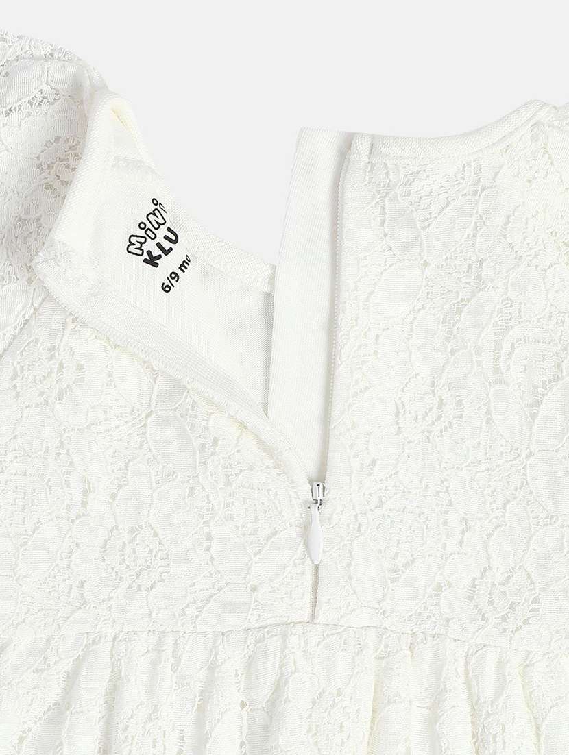 kids solid long sleeve lace romper - 22093719 -  Standard Image - 4