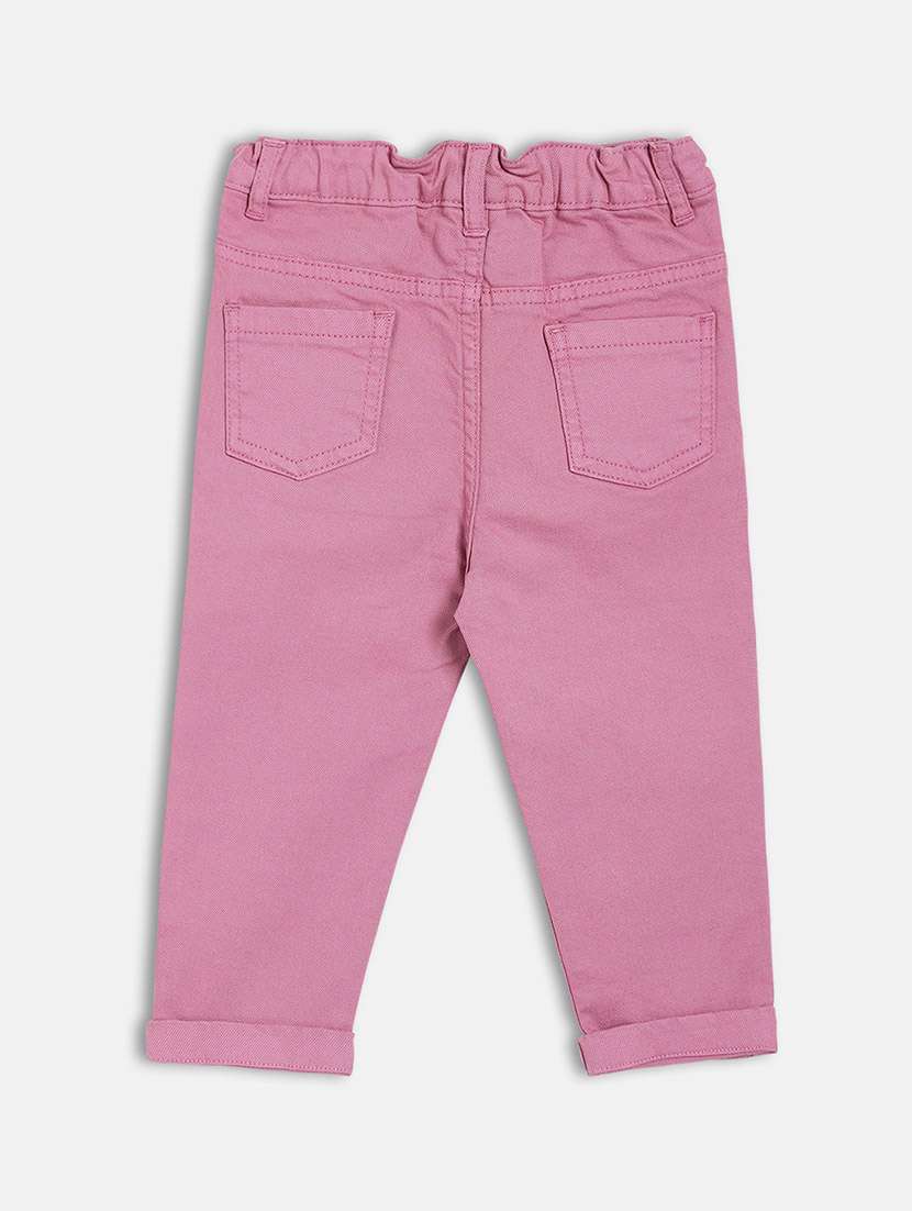 girls solid mid rise slim fit jean - 22093721 -  Standard Image - 1