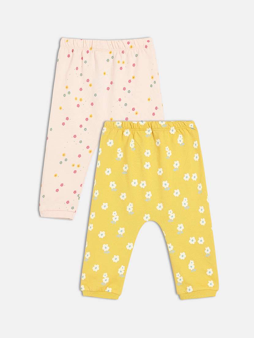 girls pack of 2 printed mid rise jogger - 22093741 - Standard Image - 1