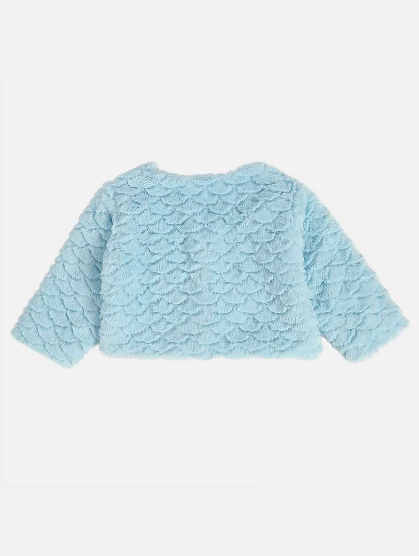 blue polyester regular jackets & coat - 22093799 -  Standard Image - 1